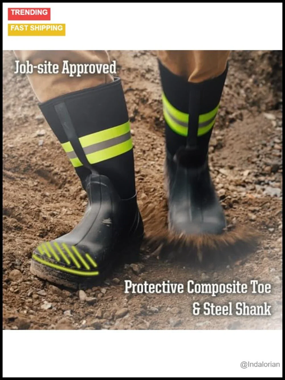 Unisex Neoprene Cold Weather Rain Boots Waterproof Insulated Winter Snow Boots